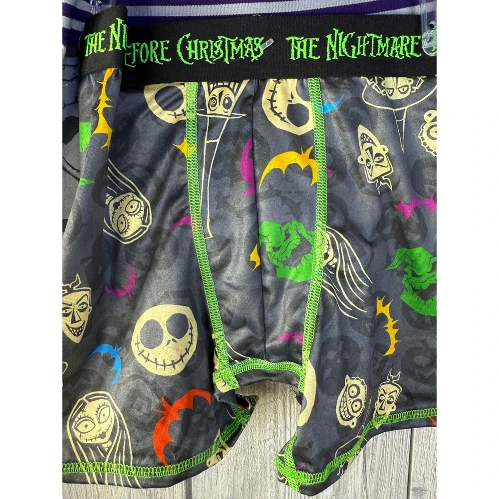 Disney Nightmare Before Christmas Boys 7 Pack Athletic Boxer Briefs Size 8 New